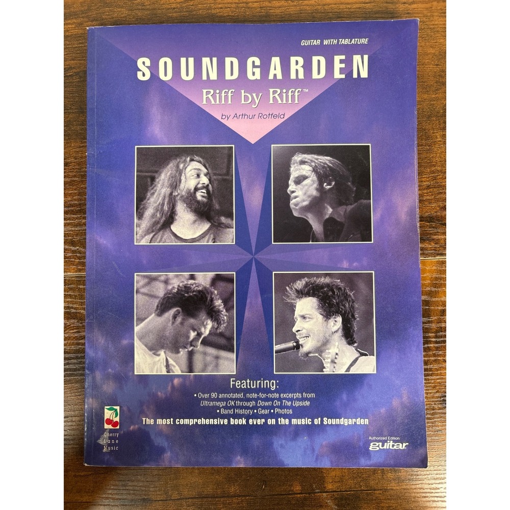 Soundgarden Riff by Riff Guitar Tablature Book Arthur Rotfeld Cherry Lane Music